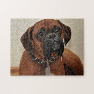 Puzzle chien boxeur Brown