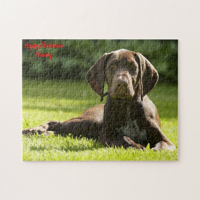 Puzzle Chien Braque Allemand. (Horizontal)