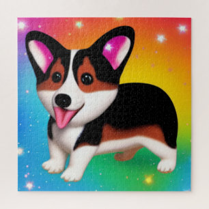 Puzzle Chien chiot de Corgi drôle