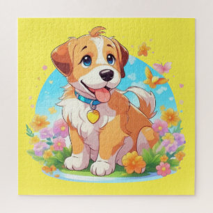 Puzzle Chien chiot mignon