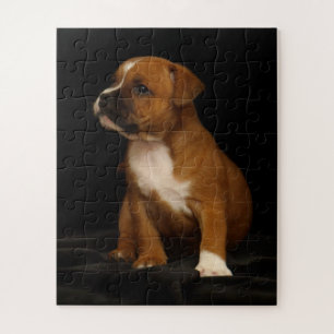 Puzzle Chien chiot mignon Français Staffordshire Bull Ter