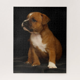 Puzzle Chien chiot mignon Français Staffordshire Bull Ter