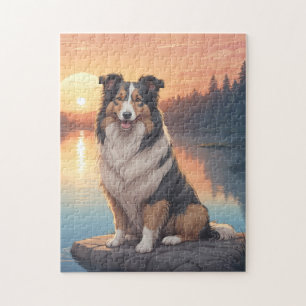 Puzzle chien colley