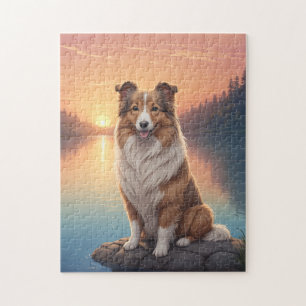 Puzzle chien colley