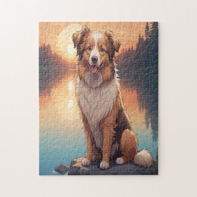 Puzzle chien colley (Vertical)