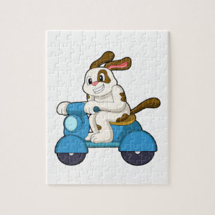 Puzzle Chien comme Biker avec Scooter.PNG