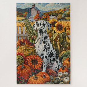 Puzzle Chien dalmate - Récolte d'automne Thanksgiving