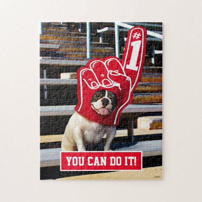 Puzzle Chien dans la main de mousse (Vertical)