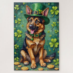 Puzzle Chien de berger allemand Saint-Patrick Chanceux