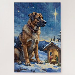 Puzzle Chien de berger anatolien gardant une scène de nat