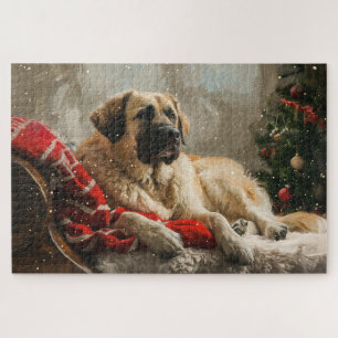 Puzzle Chien de berger d'Anatolie Fête de Noël