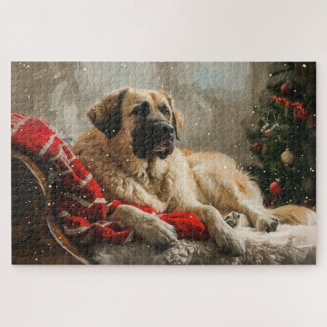 Puzzle Chien de berger d'Anatolie Fête de Noël (Horizontal)