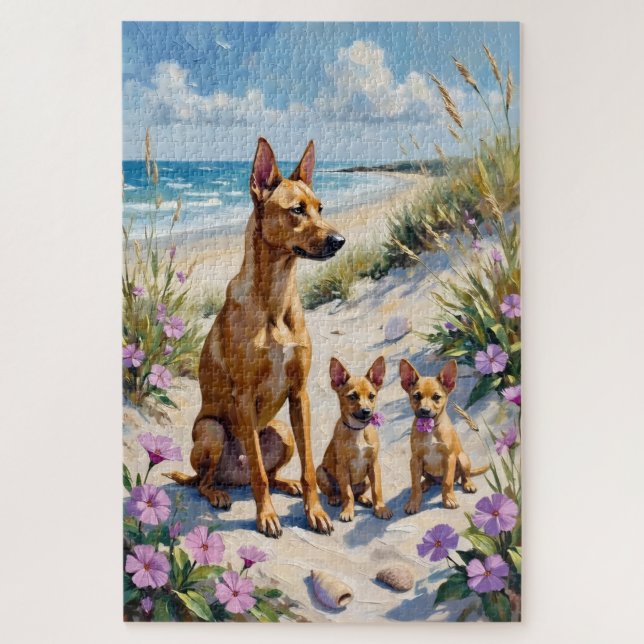 Puzzle Chien de Caroline Art du Dune Côtière (Vertical)