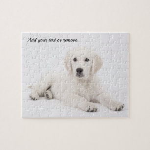 Puzzle Chien de chiot retraqueur de portraits personnalis