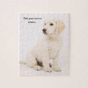 Puzzle Chien de chiot retraqueur de portraits personnalis