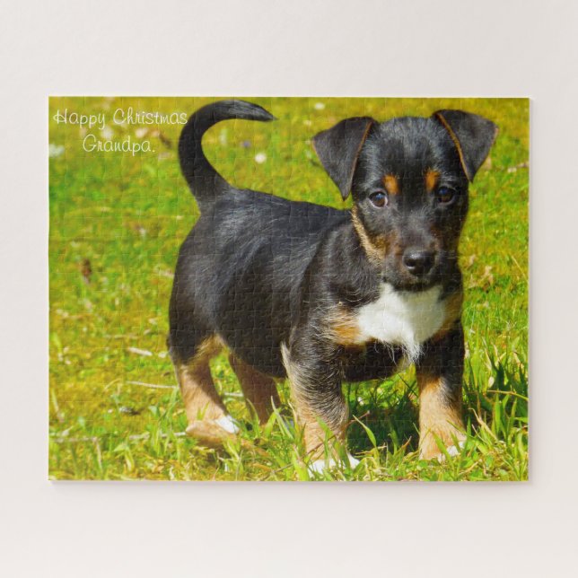 Puzzle Chien de Jack Russell. (Horizontal)