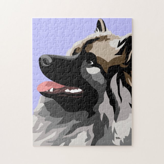 Puzzle Chien de Keeshond (Vertical)
