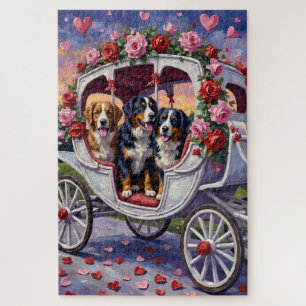 Puzzle Chien de montagne de Berne Saint-Valentin