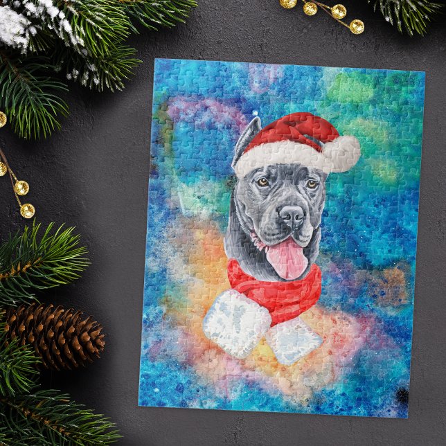 Puzzle Chien de race Cane Corso Noël (Créateur téléchargé)