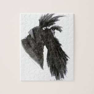 Puzzle Chien de Schnauzer, fernandes élégants