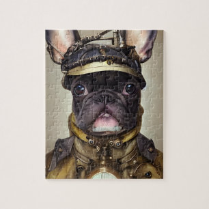 Puzzle Chien de taureau français Steampunk