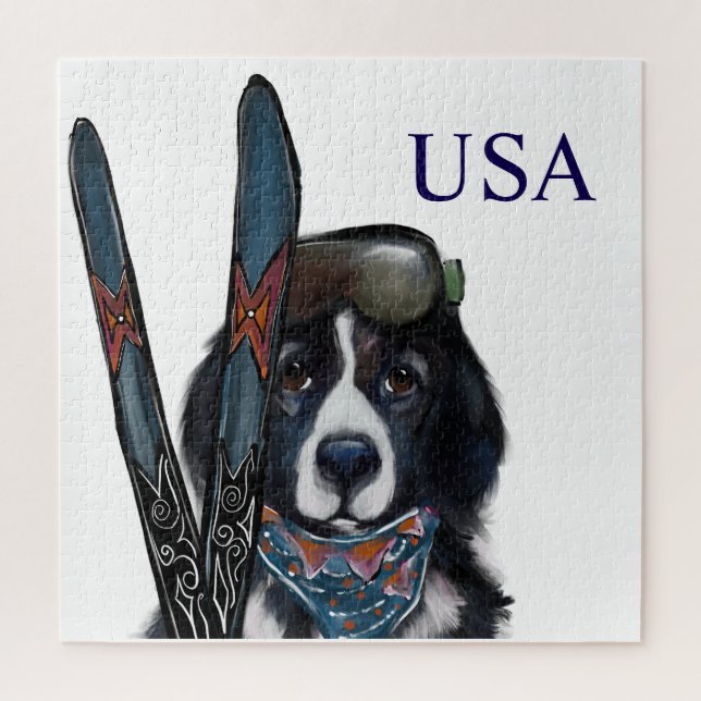 PUZZLE CHIEN DE TERRE-NEUVE  (Vertical)