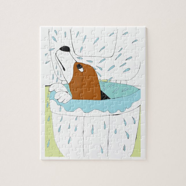 Puzzle chien de toilette  (Vertical)