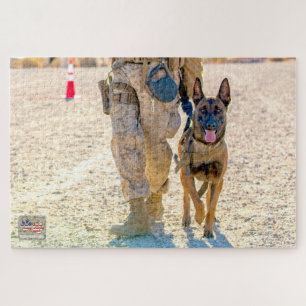 Puzzle CHIEN DE TRAVAIL MILITAIRE AMÉRICAIN (20x30 pouces
