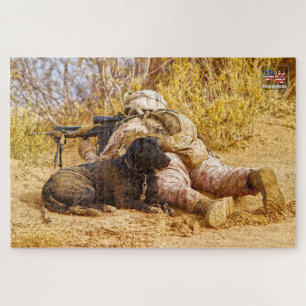 Puzzle CHIEN DE TRAVAIL MILITAIRE AMÉRICAIN (20x30 pouces