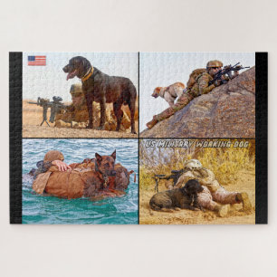 Puzzle CHIEN DE TRAVAIL MILITAIRE AMÉRICAIN (20x30 pouces