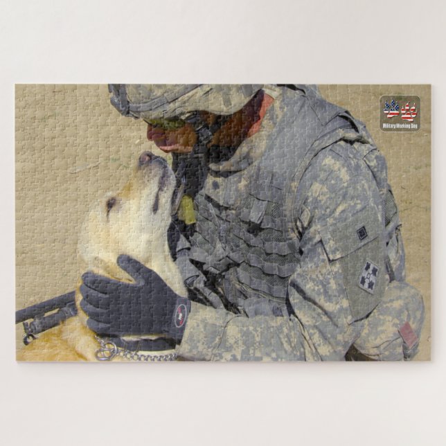 Puzzle CHIEN DE TRAVAIL MILITAIRE AMÉRICAIN (20x30 pouces (Horizontal)