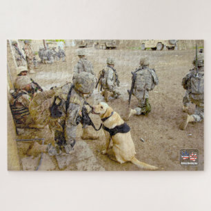 Puzzle CHIEN DE TRAVAIL MILITAIRE AMÉRICAIN (20x30 pouces