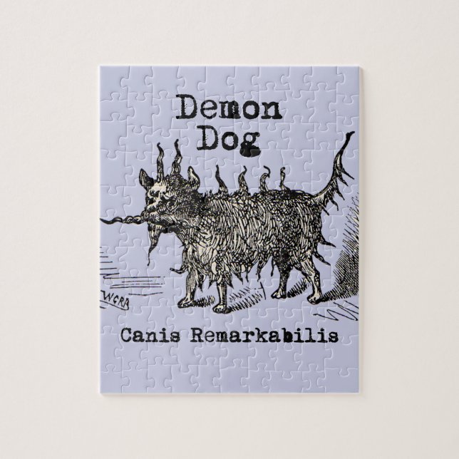 Puzzle Chien Démon Vintage Drôle Mignon (Vertical)