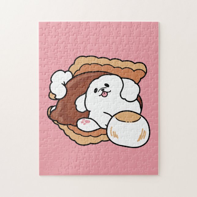 Puzzle Chien drôle et design S'more – Pun pour amateur de (Vertical)