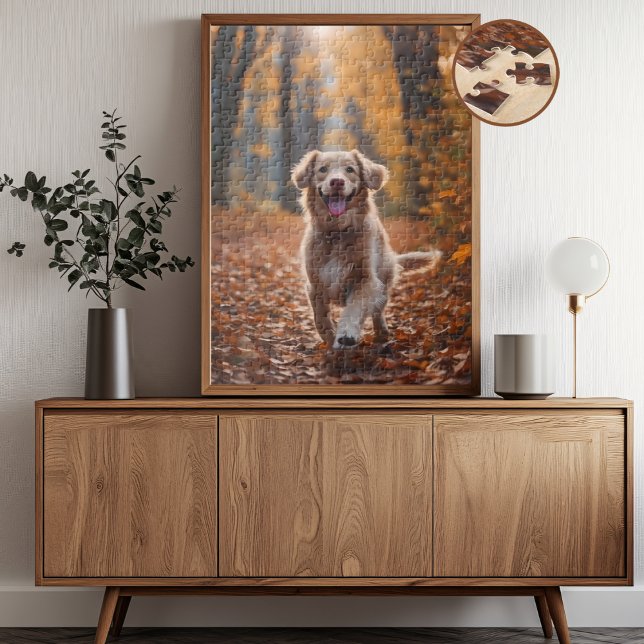 Puzzle Chien en forêt (Créateur téléchargé)