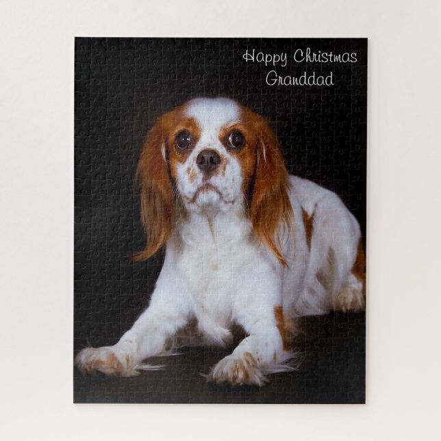 Puzzle Chien Épagneul King Charles. (Vertical)
