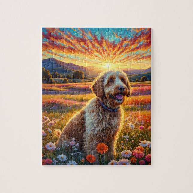 Puzzle Chien Golden Doodle (Vertical)