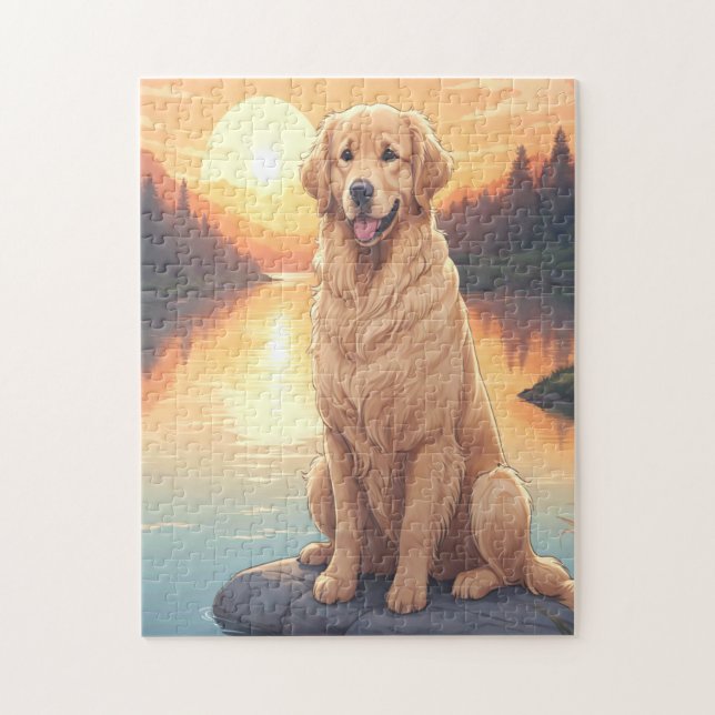 Puzzle Chien Golden Retriever (Vertical)