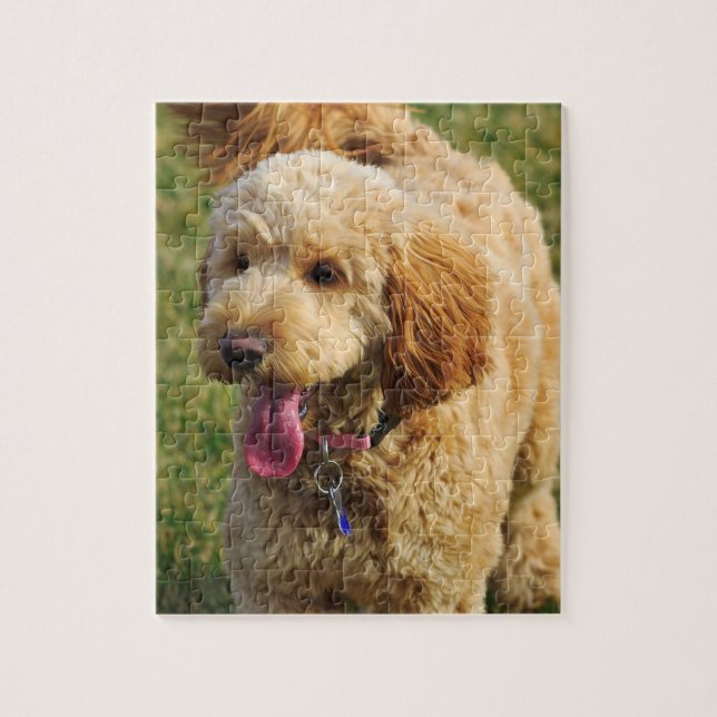 Puzzle Chien Goldendoodle (Vertical)