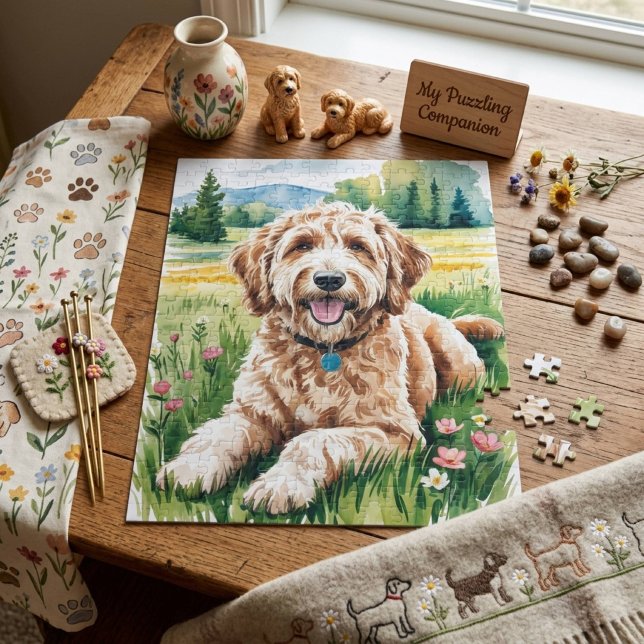 Puzzle Chien Goldendoodle (Créateur téléchargé)