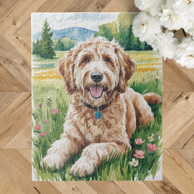 Puzzle Chien Goldendoodle (Créateur téléchargé)