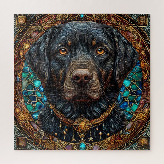 Puzzle Chien labrador noir (Vertical)