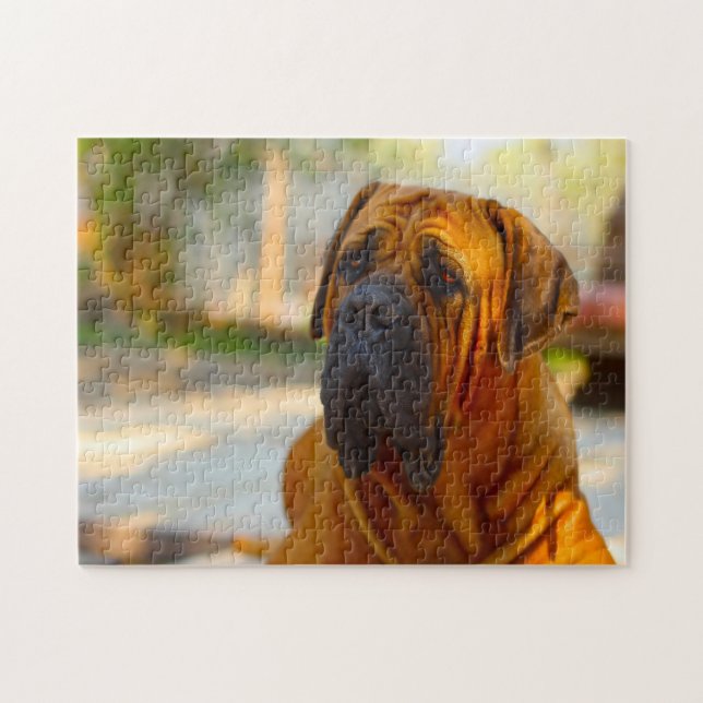 Puzzle Chien Mastiff. (Horizontal)