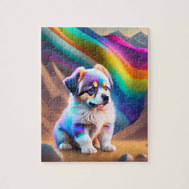 Puzzle Chien mignon coloré (Vertical)