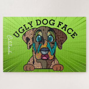 Puzzle Chien moche Catahoula visage 1000 pièce