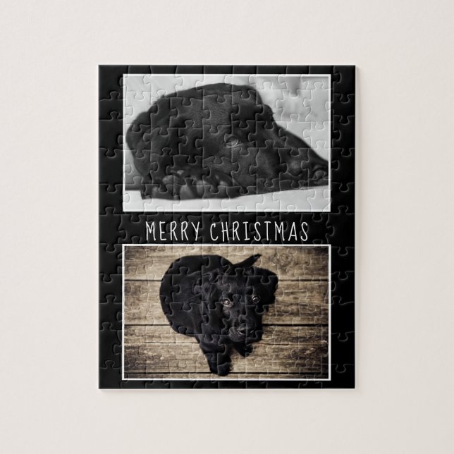 Puzzle Chien noir blanc Chien Chien Chien Chien Chien 2 P (Vertical)