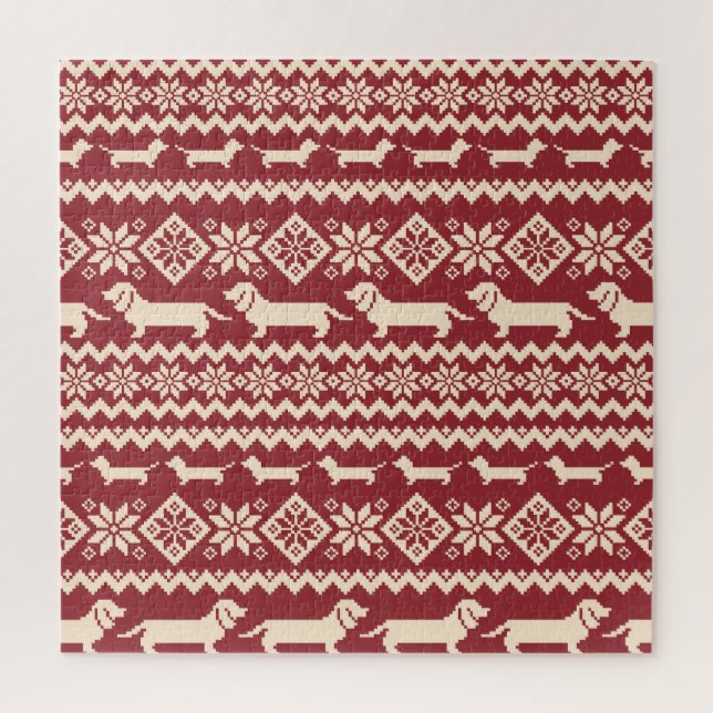 Puzzle Chien nordique : Motif d'illustrations excentrique (Vertical)