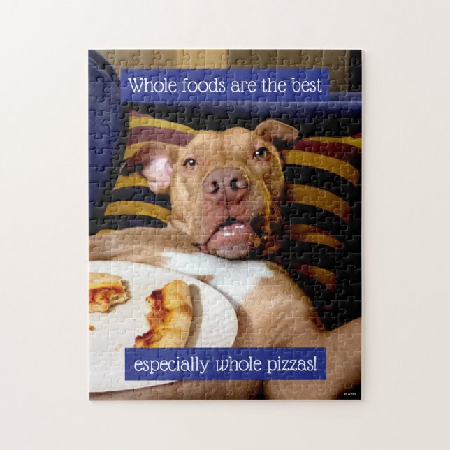 Puzzle Chien Plein De Pizza (Vertical)
