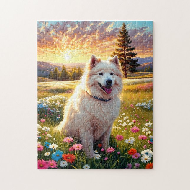 Puzzle Chien Samoyède   (Vertical)