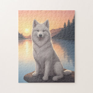 Puzzle Chien Samoyède
